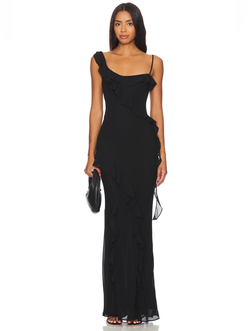 MAJORELLE Teagan Gown in Black